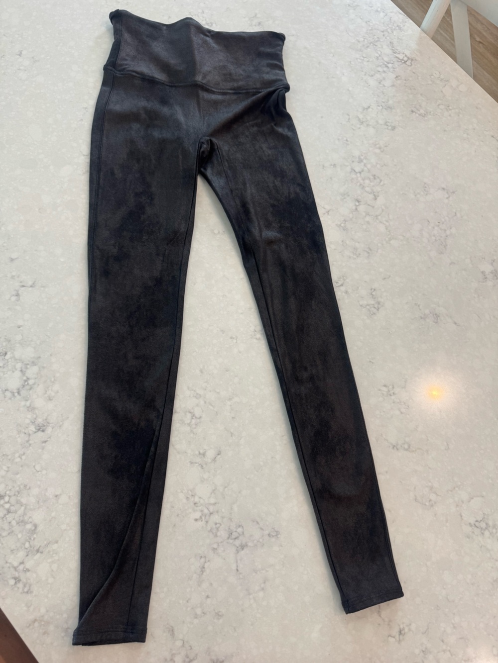 SPANX Black High-Waist fleece Leggings
